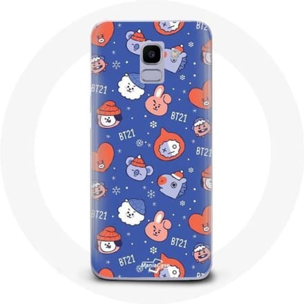 Coque pour Samsung Galaxy A6 2018 BTS Bangtan Sonyeondan BT21 Noël 2023