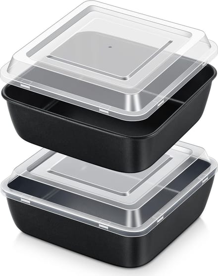 Dailygoods - Antiaanbaklaag Taartvorm Set van 2, 15 x 15 cm