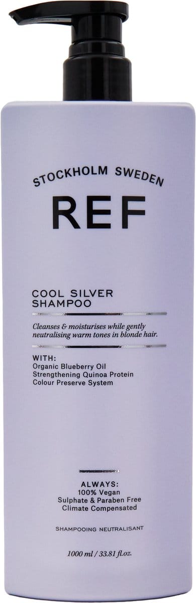 REF Stockholm - Cool Silver Shampoo Vrouwen Ieder Haartype - 1000 ml - Zilvershampoo