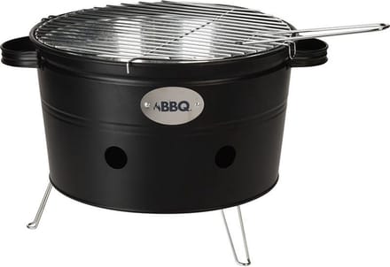 Draagbare Barbecue – Park Strand Balkon – Hoogte 200 Centimeter – Matzwart – 2 Handvaten