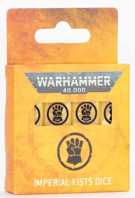 Warhammer 40K Imperial Fists Dice Set - 16 zeszijdige dobbelstenen - 55-64