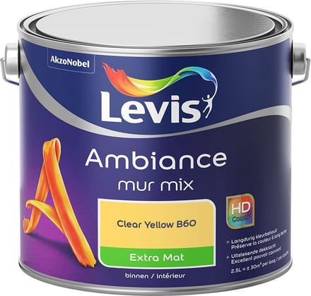 Levis - Ambiance Mur Extra Mat Mix - Clear Yellow B60 - Mengverf - 2,5 L