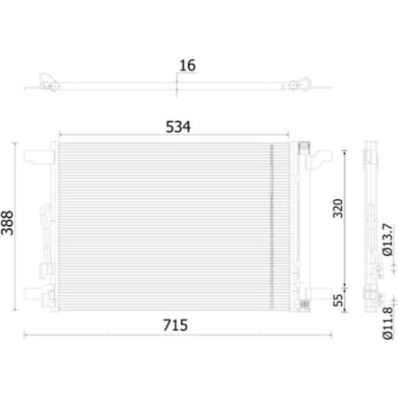 Condensator, airconditioner MAHLE AC 915 000S