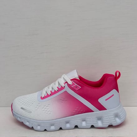 Sportieve sneakers met gave zool wit roze Roze / 37