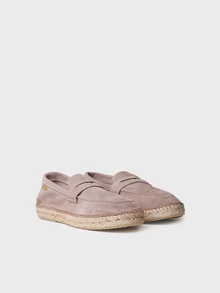 Gesloten espadrilles voor heren van suède | BENET