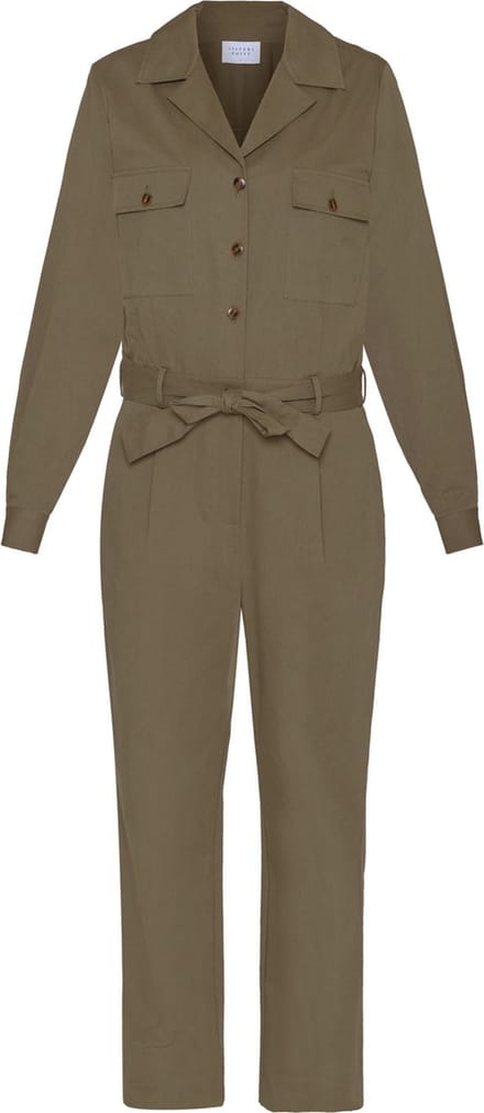 SISTERS POINT ESPA-JU Dames Jumpsuit - Khaki - Maat S