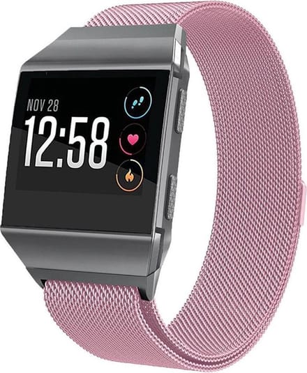 Shop4 - Fitbit Ionic Bandje - Metaal Roze