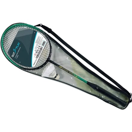 Badmintonset, hoes, 2 rackets, kindershuttles Out2Play