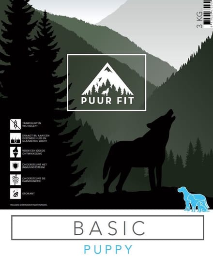 Puur Fit Basic - hondenbrok - Puppy 1 kilo