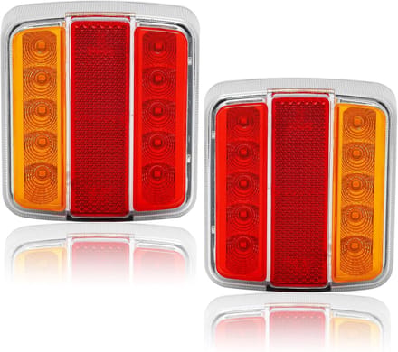Set van 2 Universele LED Jeepverlichting voor Trailers - 5 Functies, 12V Waterdicht