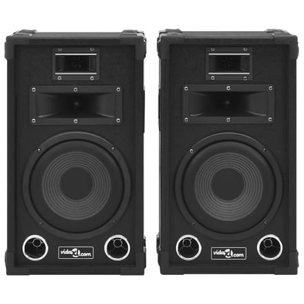 vidaXL Hifi-podiumluidsprekers 2 st passief professioneel 800 W zwart