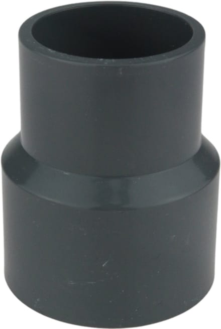 Verloopstuk 40 naar 32 mm pvc grijs