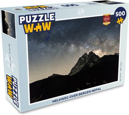 Puzzel Melkweg over bergen Nepal - Legpuzzel - Puzzel 500 stukjes