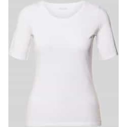 slim fit T-shirt van puur katoen