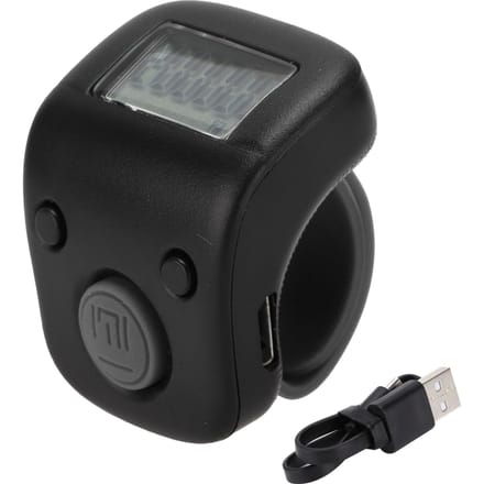 Digitale Kralenteller Handmatig Ringvorm Mini Chanten Tellen Hulpmiddel voor Boeddhistische MeditatieWijsheid gray