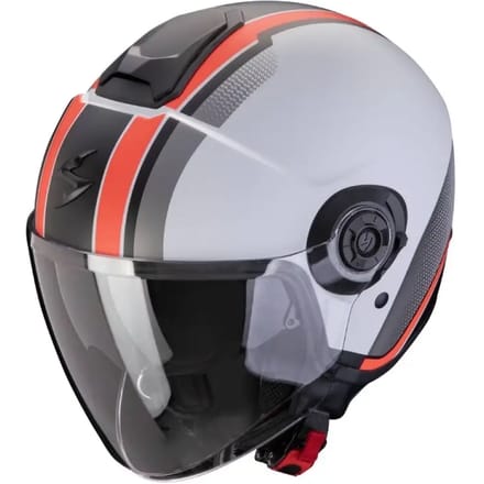 Scorpion Exo-City II Vel Matt Grijs Rood Jet Helm - Helm
