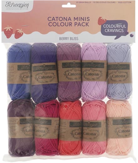 Scheepjes Catona en Chroma colour pack 10x25g - Haakgaren / Breigaren