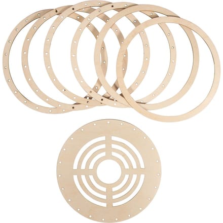 Houten ringenset "Lampenkap Natuur"