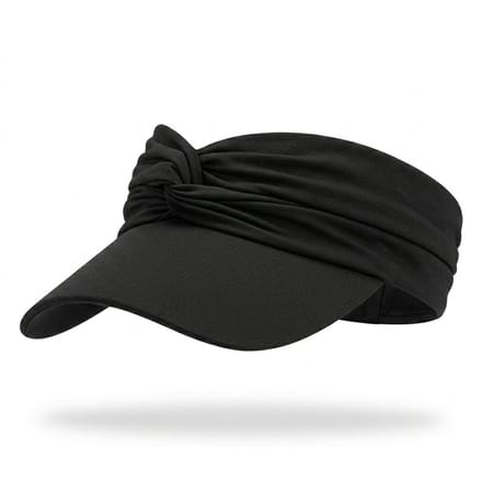 Vivva - Zonnehoed Dames Brede Rand - UV Werende Strandhoed - Lichtgewicht & Ademend - One Size Elastisch - Zwart - SUMHAT