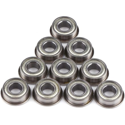 10 stuks F686ZZ Mini Metalen Stalen Dubbel Afgeschermde Flenskogellagers 6*13*5mm wit