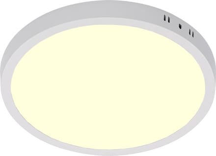 LED Paneel - Ø30 Warm Wit 3000K - 24W Opbouw Rond - Mat Wit - Flikkervrij
