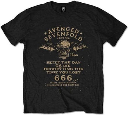 Avenged Sevenfold - Seize The Day Heren T-shirt - S - Zwart