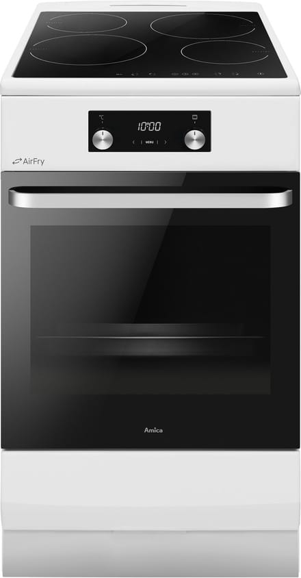 Amica ACI605RB Inductiefornuis 50 cm breed - Katalyse -65 L - Klasse A - Wit