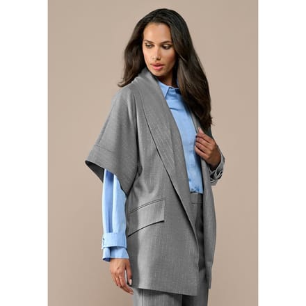 Roseline Lurex Blazer Grijs