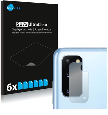 Savvies - Screenprotector voor Samsung Galaxy S20 / 5G (Camera) - Folie Beschermfolie transparant 6 Stuks