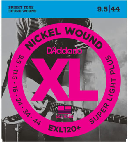 D'Addario EXL120+ Snaren voor Elektrische Gitaar (9.5-44) Super Light Plus
