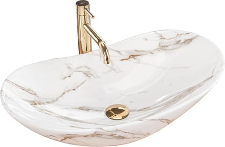 Rea Royal Lava Opzetwastafel Steen Imitatie 62x36 cm