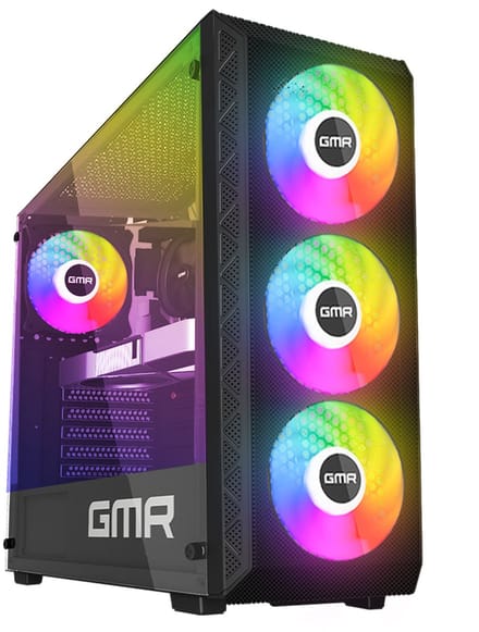 GMR X-Control Gaming PC - AMD Ryzen 3 3200G - Radeon Vega 8 - 16GB RAM - 512GB SSD - WiFi - Windows 11 Pro