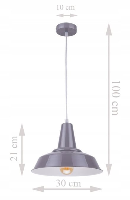 BELL Hanglamp Grijs - Industriële en Moderne Design Verlichting