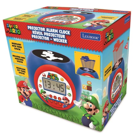 Mario Super Projector Alarm Clock with Timer