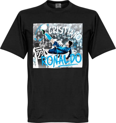 Ronaldo Bicycle Kick T-Shirts - Zwart - Kinderen - 128