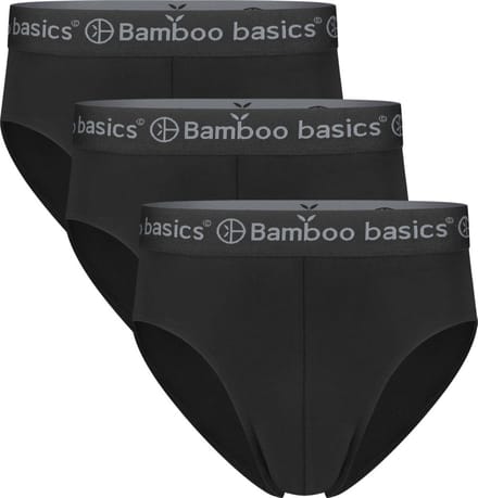 Comfortabel & Zijdezacht Bamboo Basics Slips James (3-pack) - Zwart - M