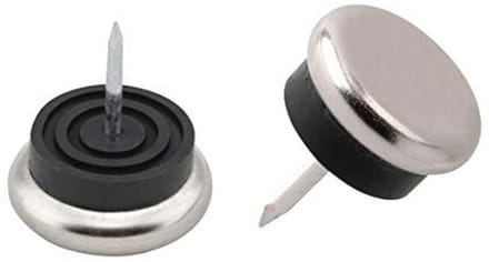 Meubelglijders met Pin en Buffer - 20 mm Diameter - Set van 8 Stuks