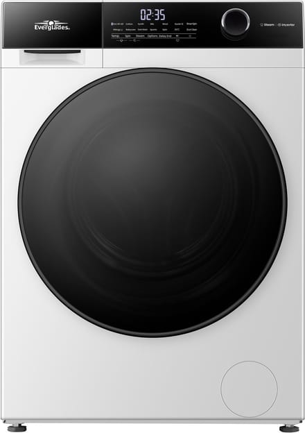 Everglades EVWM81421AW - Wasmachine 8KG - Arctic White - Energieklasse A-20% - Stoomfunctie - 15 Programma's - 5 Jaar Garantie