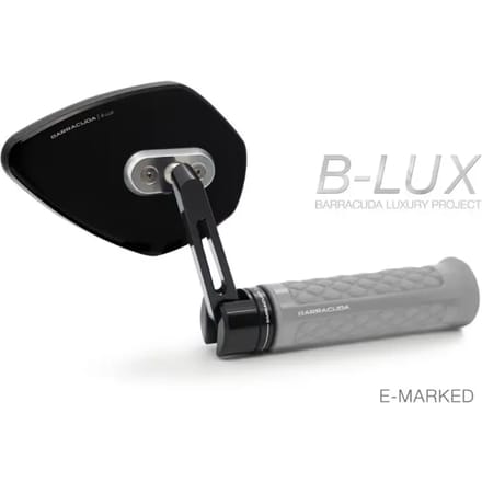 Stuurspiegel motorfiets Barracuda Skin-X Bar End B-Lux