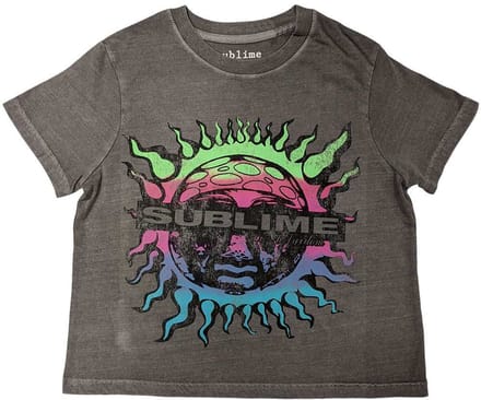 Sublime - Gradient Sun Crop top - S - Grijs