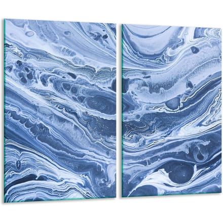 TMK ArtDeko - Snijplank - Glas - 30x52 cm - Marmereffect