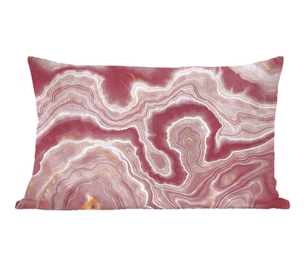 Sierkussens - Kussentjes Woonkamer - 60x40 cm - Agaat - Abstract - Stenen - Roze
