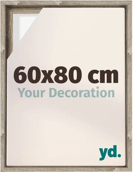 yd, Baklijst 60x80 cm Sonoma Eiken - Lijst voor Canvasdoek - MDF Lyon