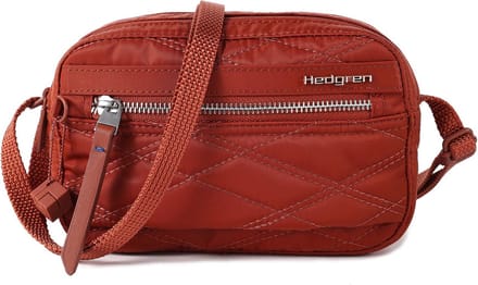 Hedgren Schoudertas Maia Small Crossover RFID New Quilt Brandy Brown Donkerrood