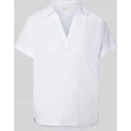 Regular fit blouse in all-over look met V-hals