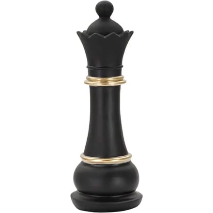 Decoratie Queen Black & Gold Ø 9×25,5 cm