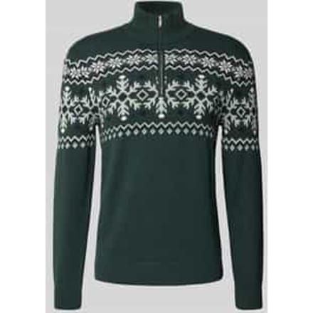 Gebreide pullover met schipperskraag