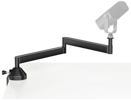 Laag Profiel Microfoon Arm Boom Standaard met Schokbevestiging en Adapter