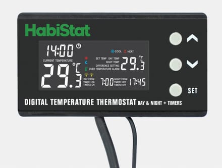 Habistat Digitale Temperatuur Thermostaat - Terraium - Dag/Nacht Timer
