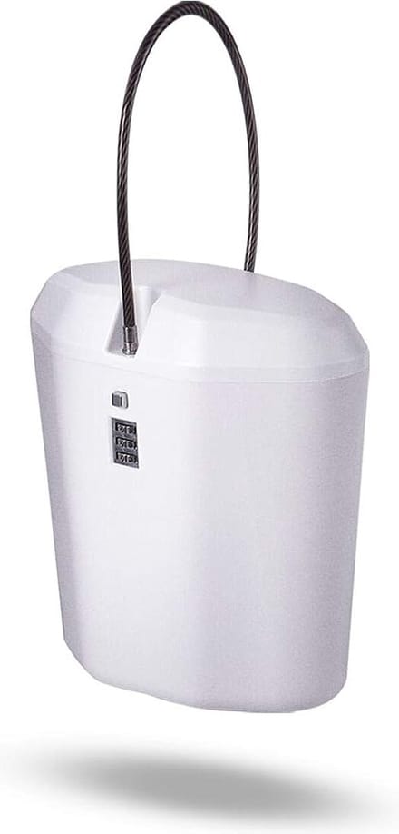Blithe- Draagbare Kluis - Portable Safe - Strandkluis - Kluisje Met Cijferslot - Draagbare Mini Cijferkluis - 1.5L - Indoor En Outdoor - Wit